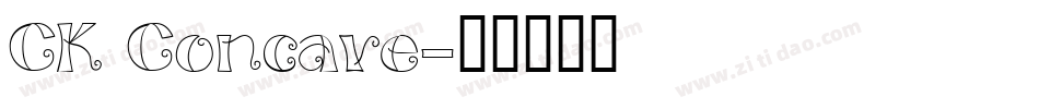 CK Concave字体转换